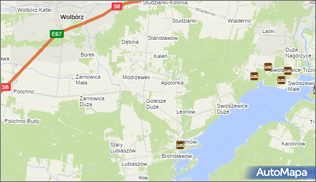 mapa Marianów gmina Wolbórz, Marianów gmina Wolbórz na mapie Targeo