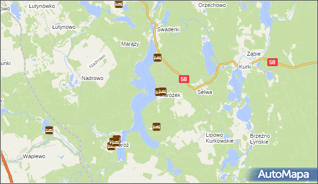 mapa Marózek, Marózek na mapie Targeo