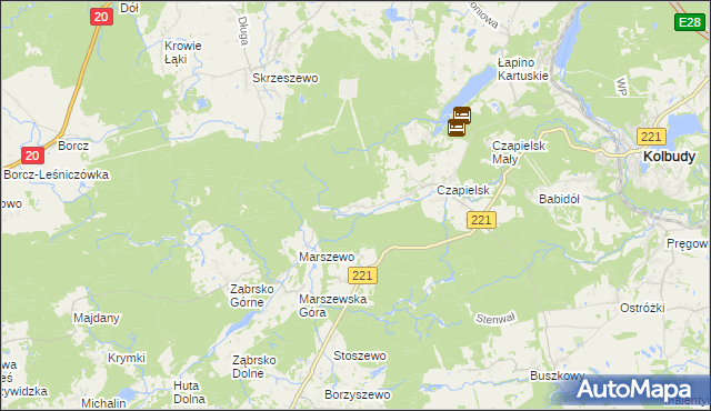 mapa Marszewska Kolonia, Marszewska Kolonia na mapie Targeo