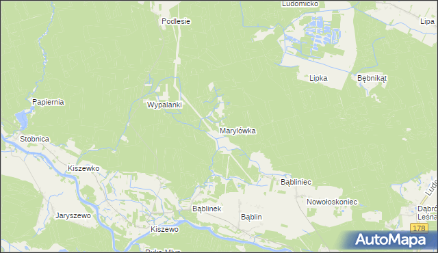 mapa Marylówka, Marylówka na mapie Targeo