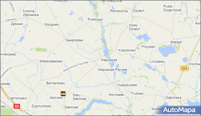 mapa Mazowsze, Mazowsze na mapie Targeo