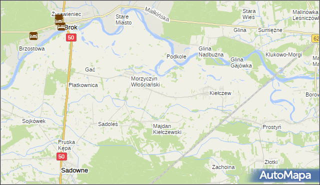 mapa Morzyczyn-Włóki, Morzyczyn-Włóki na mapie Targeo