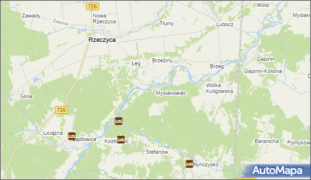 mapa Mysiakowiec, Mysiakowiec na mapie Targeo