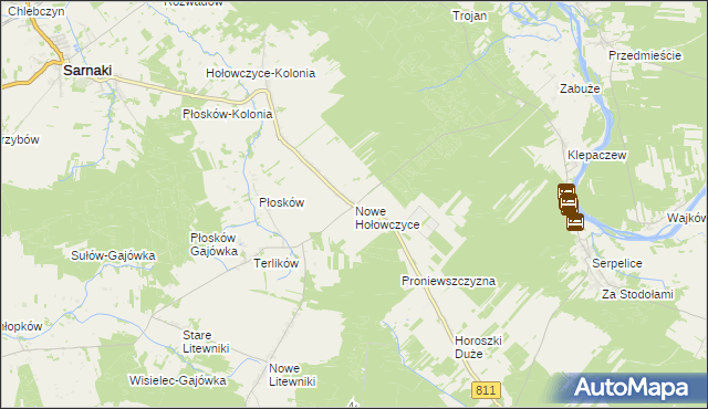 mapa Nowe Hołowczyce, Nowe Hołowczyce na mapie Targeo