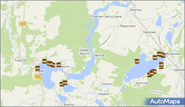 mapa Olejnica, Olejnica na mapie Targeo