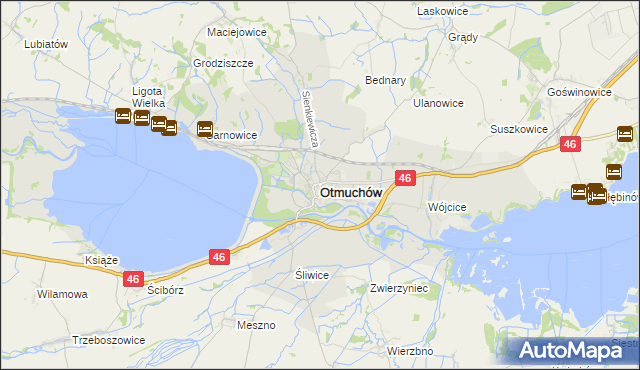 mapa Otmuchów, Otmuchów na mapie Targeo