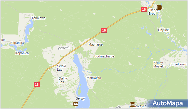 mapa Podmacharce, Podmacharce na mapie Targeo