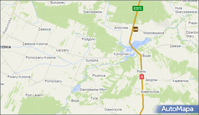 mapa Podsuliszka, Podsuliszka na mapie Targeo