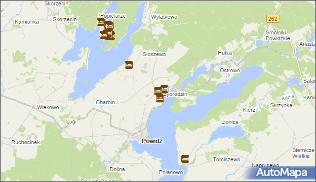 mapa Przybrodzin, Przybrodzin na mapie Targeo