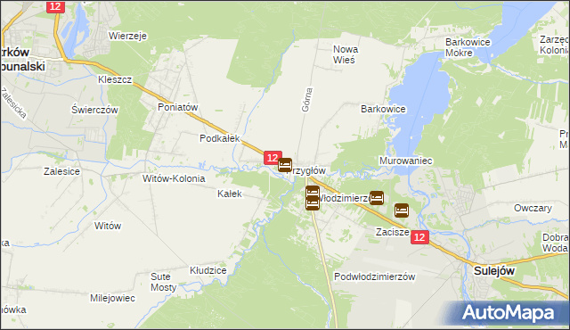 mapa Przygłów, Przygłów na mapie Targeo
