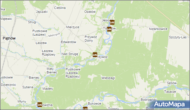 mapa Przywóz, Przywóz na mapie Targeo