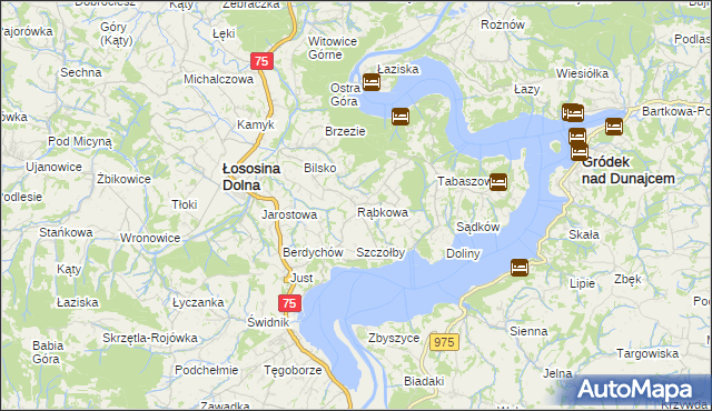 mapa Rąbkowa, Rąbkowa na mapie Targeo