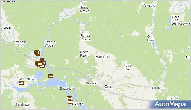 mapa Radańska, Radańska na mapie Targeo