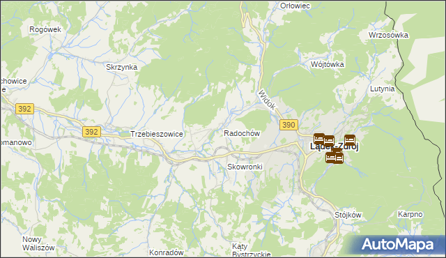 mapa Radochów, Radochów na mapie Targeo