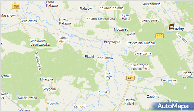 mapa Raduchów, Raduchów na mapie Targeo