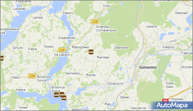 mapa Ramleje, Ramleje na mapie Targeo