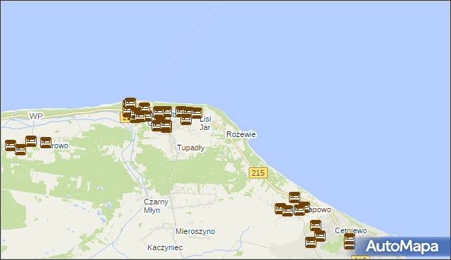 mapa Rozewie, Rozewie na mapie Targeo