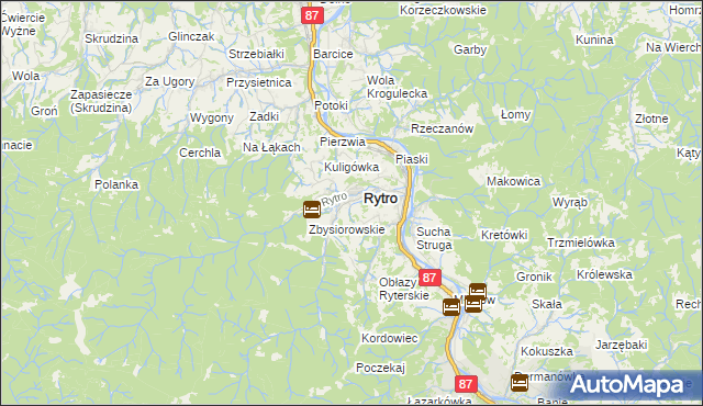 mapa Roztoka Ryterska, Roztoka Ryterska na mapie Targeo