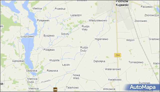 mapa Rudzk Duży, Rudzk Duży na mapie Targeo