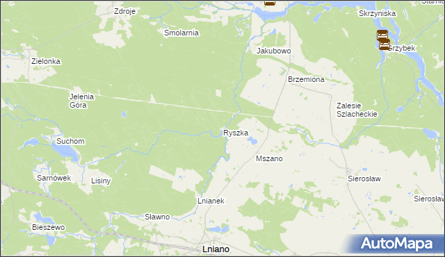 mapa Ryszka, Ryszka na mapie Targeo