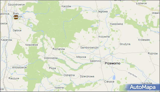 mapa Samborowiczki, Samborowiczki na mapie Targeo