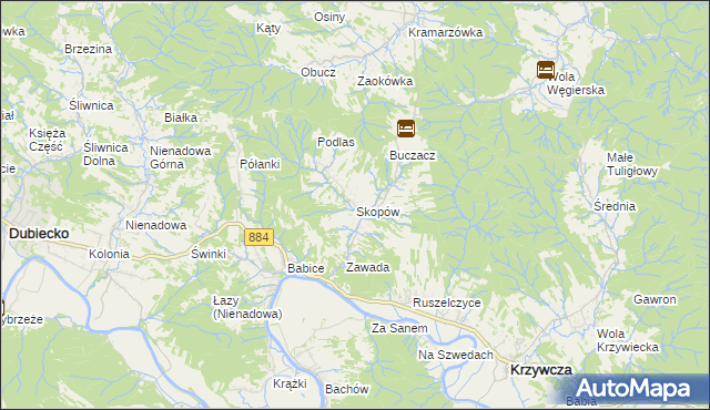 mapa Skopów, Skopów na mapie Targeo