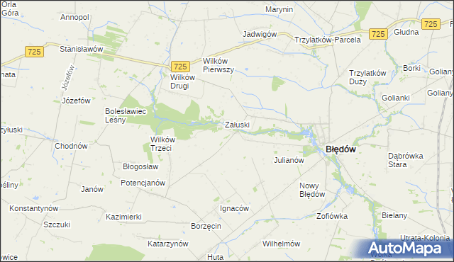 mapa Śmiechówek, Śmiechówek na mapie Targeo