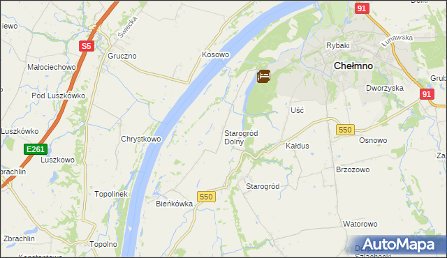 mapa Starogród Dolny, Starogród Dolny na mapie Targeo