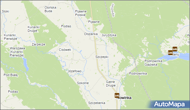 mapa Szczepki, Szczepki na mapie Targeo