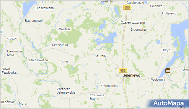mapa Szurpiły, Szurpiły na mapie Targeo