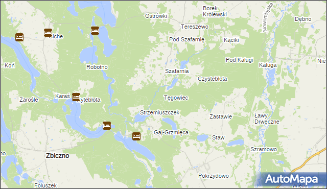 mapa Tęgowiec, Tęgowiec na mapie Targeo