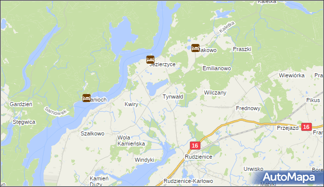 mapa Tynwałd, Tynwałd na mapie Targeo