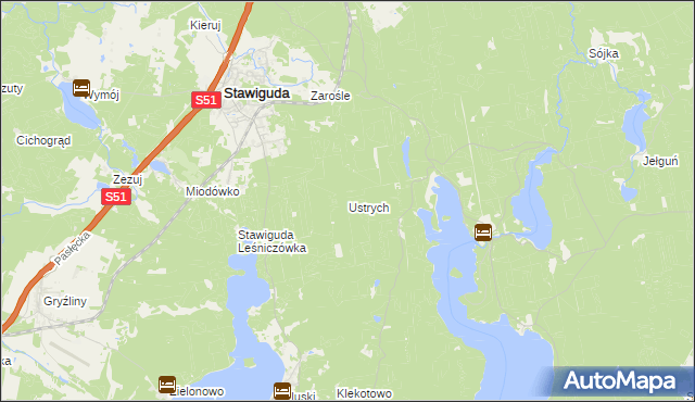 mapa Ustrych, Ustrych na mapie Targeo