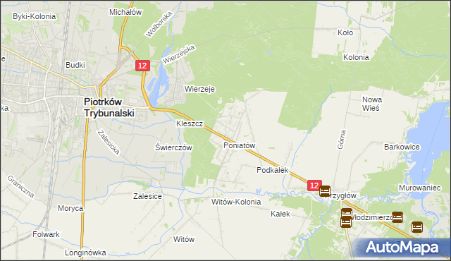mapa Uszczyn, Uszczyn na mapie Targeo