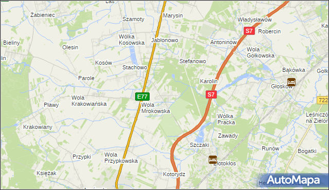 mapa Warszawianka, Warszawianka na mapie Targeo