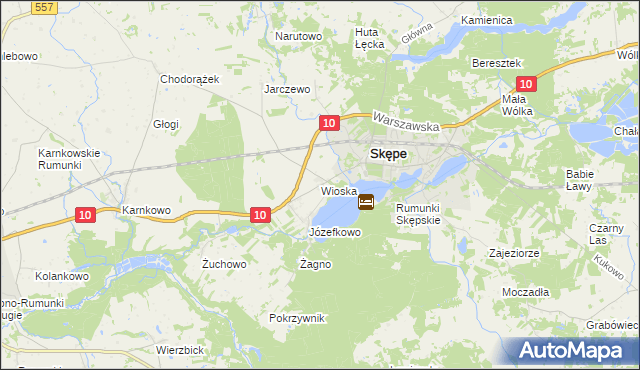 mapa Wioska gmina Skępe, Wioska gmina Skępe na mapie Targeo