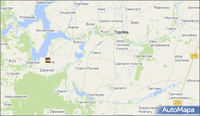 mapa Wola Jurkowa, Wola Jurkowa na mapie Targeo