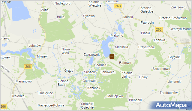 mapa Wroczewo, Wroczewo na mapie Targeo