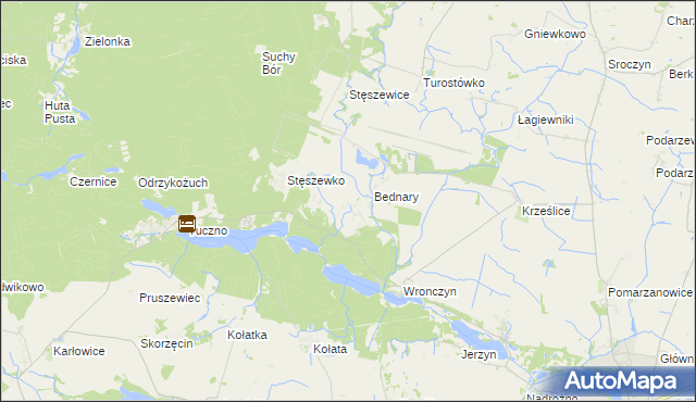 mapa Wronczynek, Wronczynek na mapie Targeo