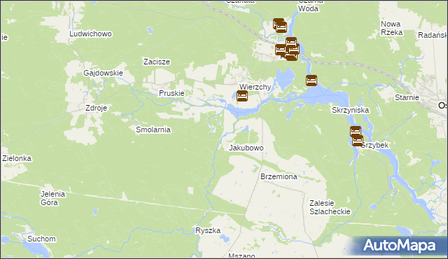 mapa Zgorzały Most, Zgorzały Most na mapie Targeo