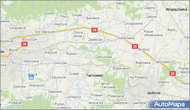 mapa Dobrucowa, Dobrucowa na mapie Targeo
