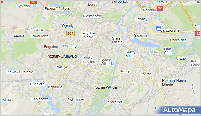 mapa Rynek Wildecki, Rynek Wildecki na mapie Targeo