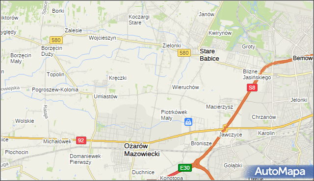 mapa Strzykuły, Strzykuły na mapie Targeo
