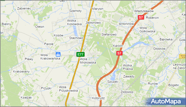 mapa Warszawianka, Warszawianka na mapie Targeo