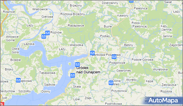 mapa Bartkowa-Posadowa, Bartkowa-Posadowa na mapie Targeo