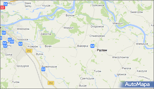 mapa Białołęka, Białołęka na mapie Targeo