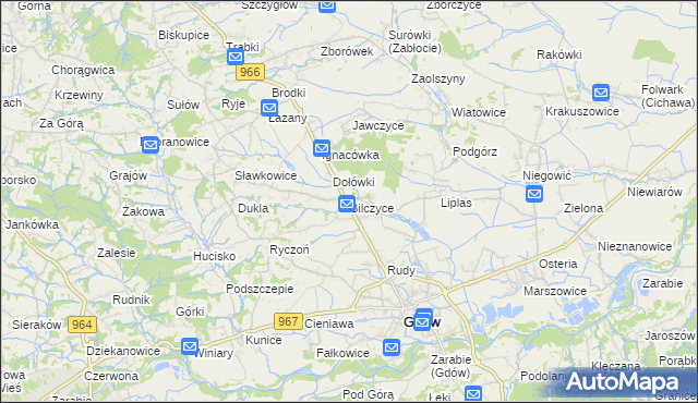 mapa Bilczyce, Bilczyce na mapie Targeo