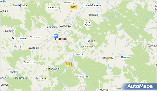 mapa Bordziłówka, Bordziłówka na mapie Targeo