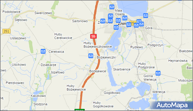 mapa Bożejewiczki, Bożejewiczki na mapie Targeo