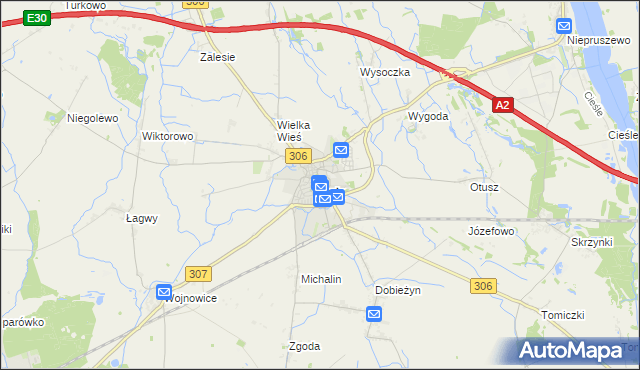 mapa Buk powiat poznański, Buk powiat poznański na mapie Targeo